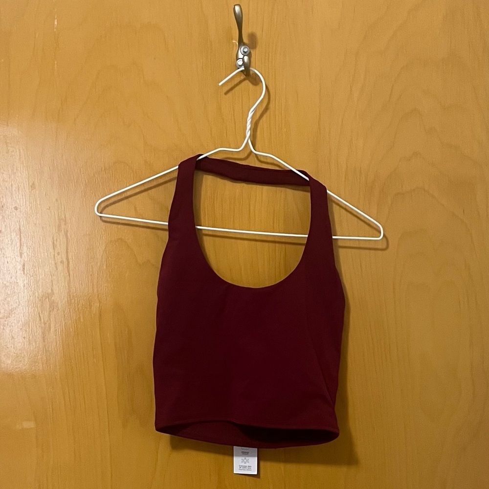Garage Sour Cherry Active Halter Tank Top